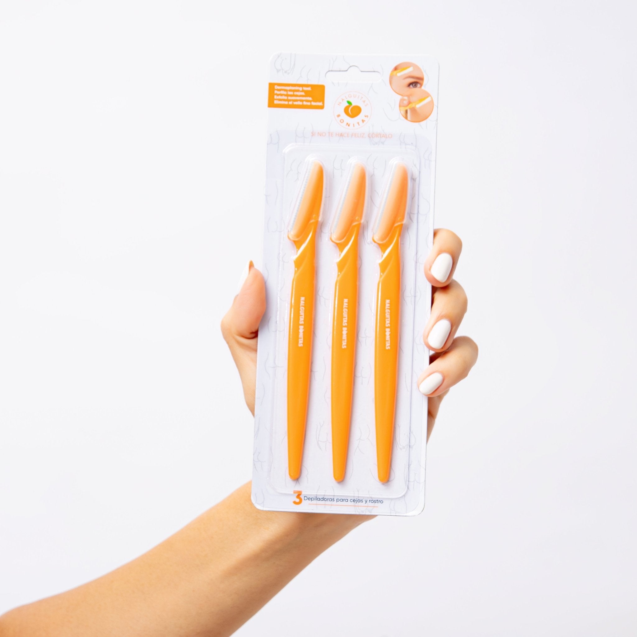 Nalguitas Bonitas Herramienta de Dermaplaning Exfoliante, Depiladoras Facial y para Cejas - Nalguitas Bonitas